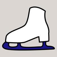 patins de gelo, ilustração, vetor, sobre um fundo branco. vetor