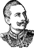 william ii, ilustração vintage vetor