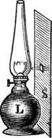 lâmpada, ilustração vintage. vetor