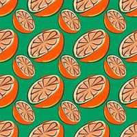 padrão laranja, ilustração, vetor em fundo branco