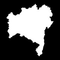 mapa da bahia, estado do brasil. ilustração vetorial. vetor