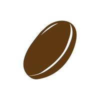 logotipo do grão de café vetor