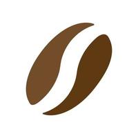 logotipo do grão de café vetor
