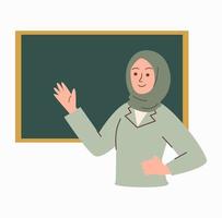 ilustração de professora de mulher vetor