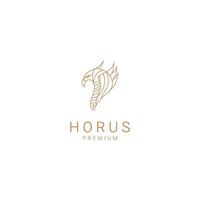 modelo de ícone de design de logotipo horus vetor