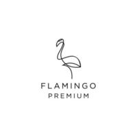 modelo de ícone de design de logotipo de flamingo vetor