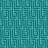 padrão abstrato sem costura turquesa com ziguezagues retangulares em vetor