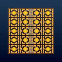 fundo geométrico abstrato decorativo ouro ornamento árabe padrão cortado vetor