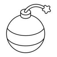 ícone de design perfeito de bomba vetor