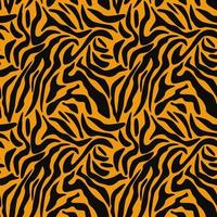 desenho abstrato de um padrão perfeito feito de pele de animal selvagem. tigre, onça, leopardo, chita, pele de pantera. fundo de camuflagem sem costura preto e branco. padrão de vetor de pele de tigre.