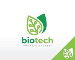 designs de logotipo de tecnologia verde inteligente vetor