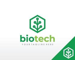 designs de logotipo de tecnologia verde inteligente vetor