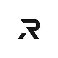 r e um design de logotipo de vetor de monograma de letras abstratas