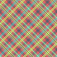 padrão de vetor sem costura multicolor de tartan