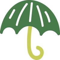 awith guarda-chuva verde azeitona listras brancas, ilustração, vetor em um fundo branco.