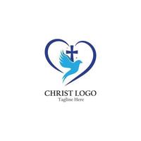 modelo de vetor de logotipo de igreja design de ícone criativo