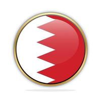 modelo de design de bandeira de botão bahrein vetor