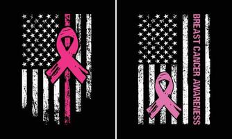 design de conscientização do câncer de mama vetor
