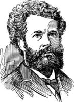 camille flammarion, ilustração vintage vetor