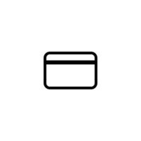 ilustração perfeita de vetor simples ícone de cartão atm