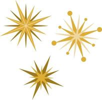 estrelas da árvore de natal, ilustração, sobre um fundo branco. vetor