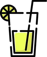 copo de limonada, ilustração, vetor em um fundo branco.