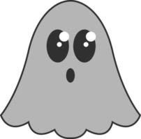 fantasma de halloween, ilustração, sobre um fundo branco. vetor