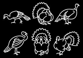Free Vector Wild Turkey Icons