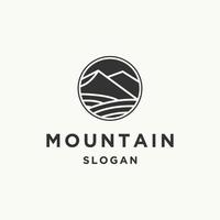 ilustração em vetor modelo de design de ícone de logotipo de montanha