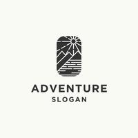 ilustração em vetor modelo de design de ícone de logotipo de aventura