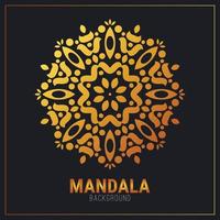 modelo de design de fundo de mandala de luxo vetor