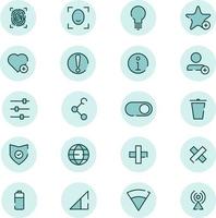 web icon set pack, ilustração, vetor em um fundo branco.