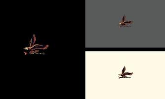design de conceito de logotipo de vetor voador de águia