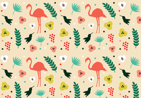 Free Vector Tropical Pattern