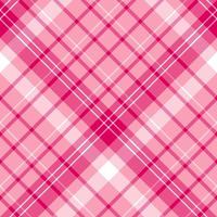padrão sem costura em cores rosa e brancas positivas para xadrez, tecido, têxtil, roupas, toalha de mesa e outras coisas. imagem vetorial. 2 vetor