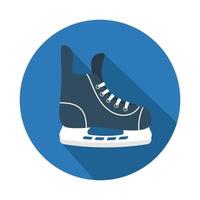 ícone patins de hóquei de inverno. ilustração vetorial vetor