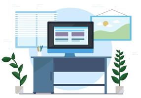 Vector livre Workspace Ilustração