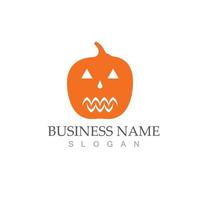 ícone de ilustração vetorial de logotipo de halloween vetor