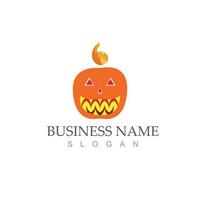 ícone de ilustração vetorial de logotipo de halloween vetor