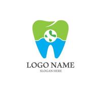 ilustração em vetor modelo logotipo dental