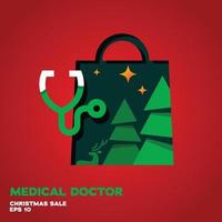 médico médico venda de natal vetor