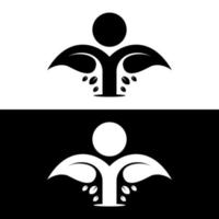 logotipo da vida natural vetor
