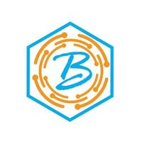 design de ícone de vetor de modelo de logotipo letra b