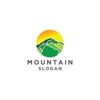 vetor de ícone de design de logotipo de montanha