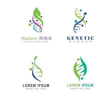 modelo de vetor de ilustração de logotipo de dna