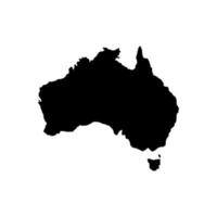 ícone de vetor de mapa da austrália