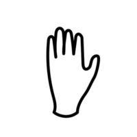 mão humana vetor pessoa ícone ilustração isolado branco. polegar mão humana silhueta assinatura conceito braço grupo. desenhando masculino cartoon parte do corpo ícone anatomia gesticulando saúde arte