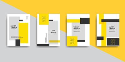 design de capa de livro criativo com estilo minimalista. vetor