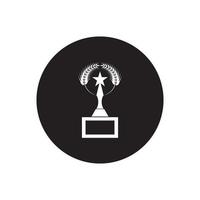 ícone de vetor de taça de troféu