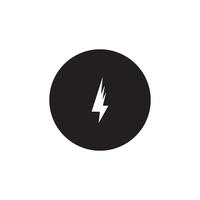 logotipo de ícone elétrico de iluminação de energia vetor